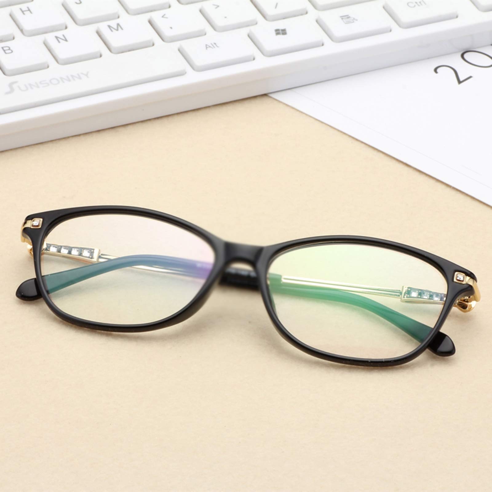 Design Für Herren Und Damen HD Anti-Blaulicht-Augenschutz,Anti-Blaue Lesebrille Vintage Kristall Lesebrille,Naturkristall-Lesebrille,Tortoiseshell,+2.5