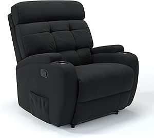 Poltrona do Papai Reclinável Manual Wall Save em Linho - Modelo Florença Manual Damie (Preto)