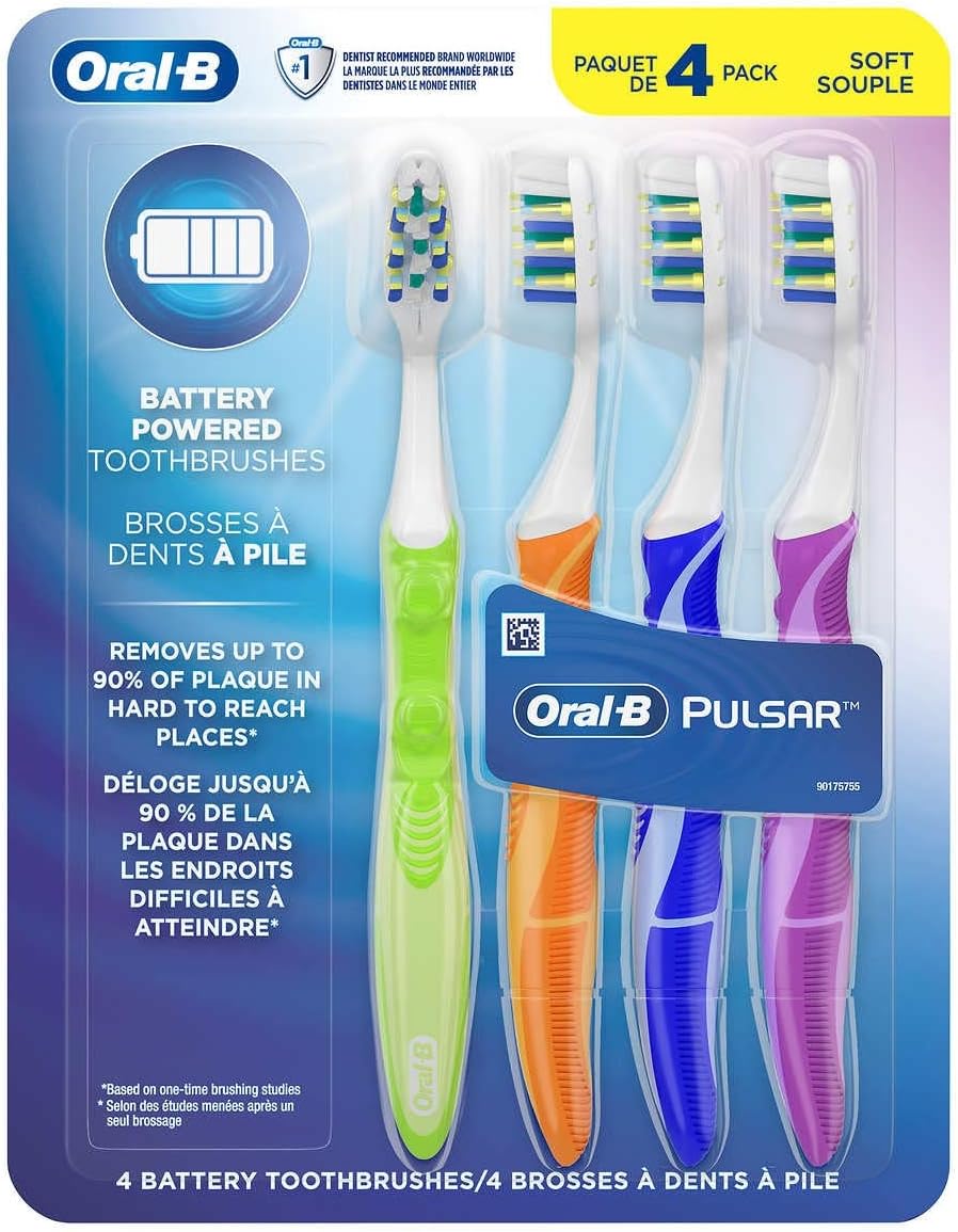 Amazon.com: Oral-B Pulsar Vibrating Bristles, Battery Powered ...