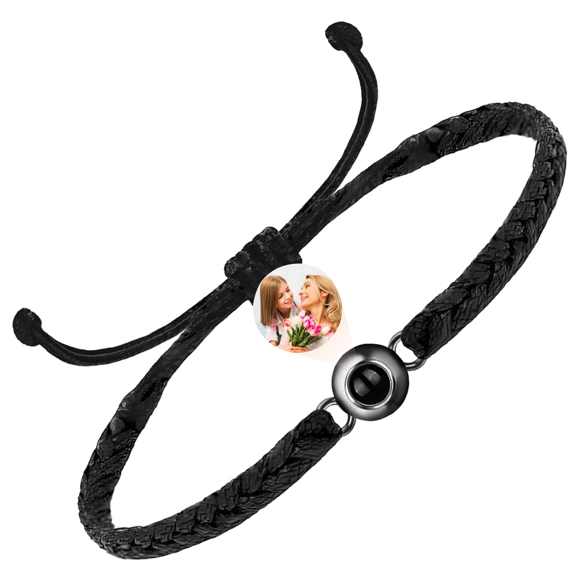 Easycosy Regalos Dia del la Madre, Personalizado Pulsera con Foto Dentro, Pulseras Personalizadas con Proyección de Imagen para Mamá, Papá, Pareja, Amigo, Novio — view 6