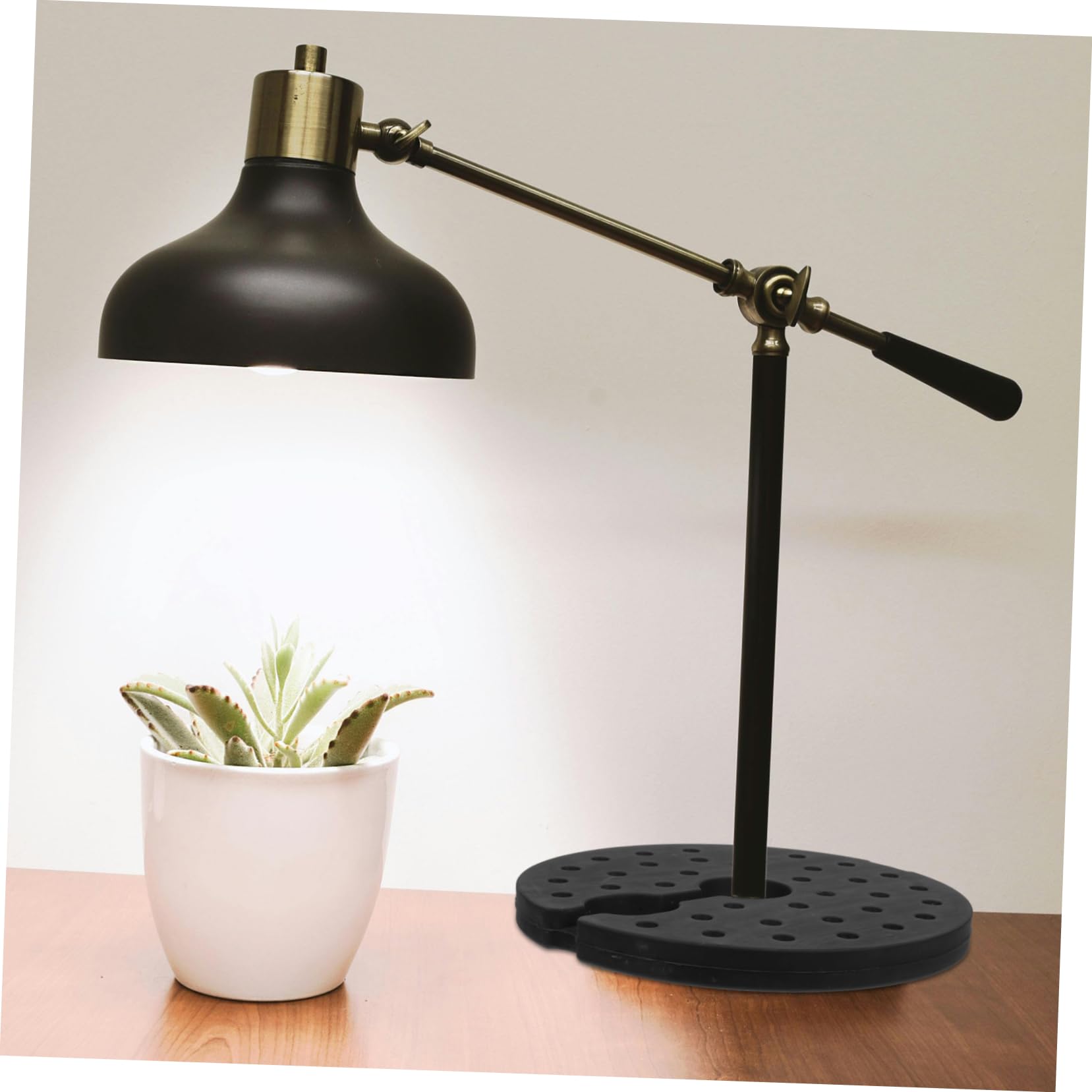 NOLITOY Gewichteter Lampensockel für Stehlampen Stabile Basis für Bodenlampen Hochwertiger Lampenfuß aus Kunststoff für Schlafzimmer und Wohnzimmer Ø