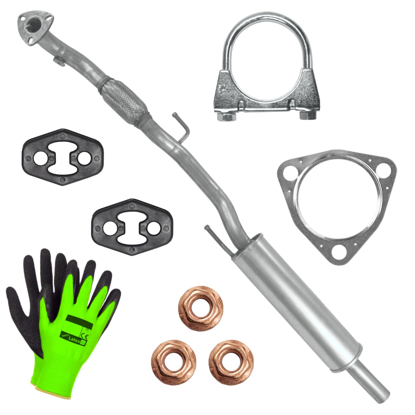 POLMOstrow Auspuff für VW Fox 1 I 2005-2011 | Vorschalldämpfer, Motoren: 1.2 | Fließheck