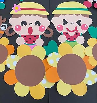 Amazon.co.jp: 壁面飾り 7月8月 夏 保育園 幼稚園 壁面 ひまわり