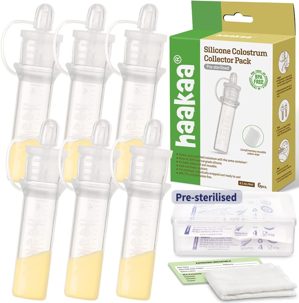 haakaa Silicone Colostrum Collectors 6 PCS Set Food Grade Silicone