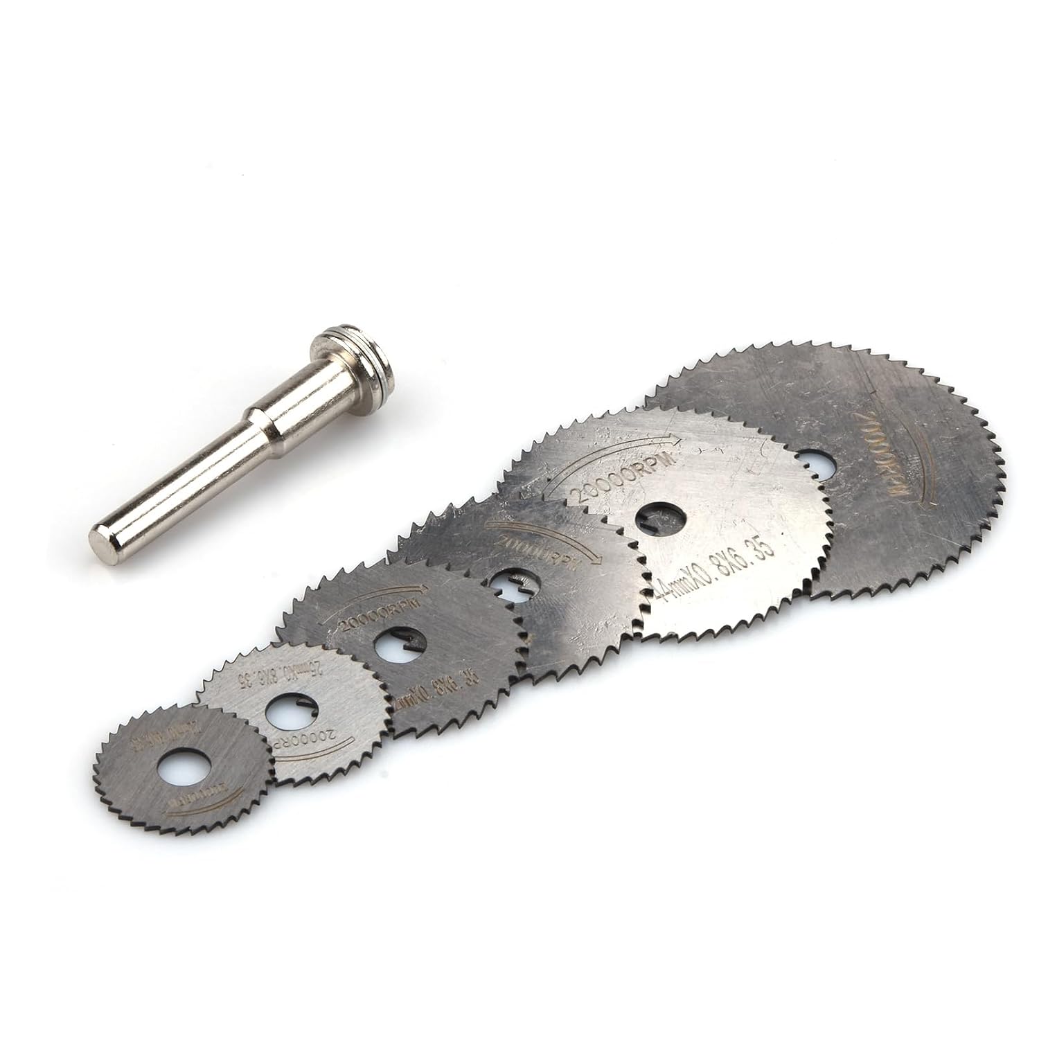 6PCS Mini HSS Circular Saw Disc Blade Rotary Cutter Plate for Metal Cut Set Accessory