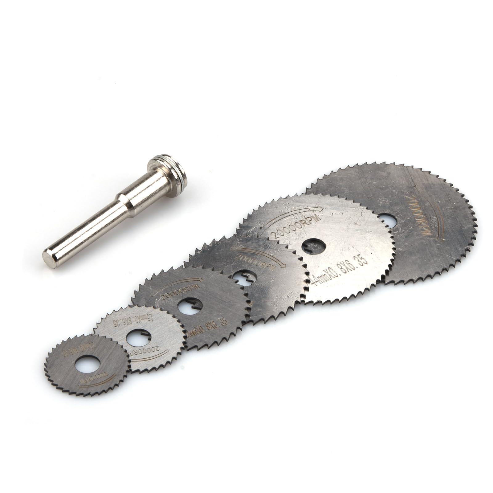 6PCS HSS Circular Saw Disc Blade Rotary Cutter Plate Carving Tool for Metal Cut Tool Set Accessory