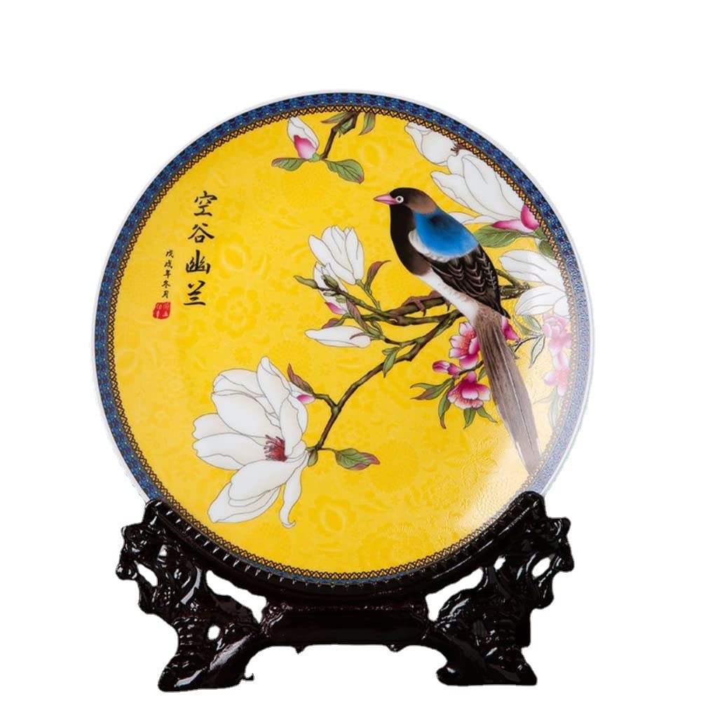 BKHsgDXJ Decorative ceramics Decorative Ceramics Hanging Plates, Cera 26cm Jingdezhen Ceramic Baubles Graduation Gift