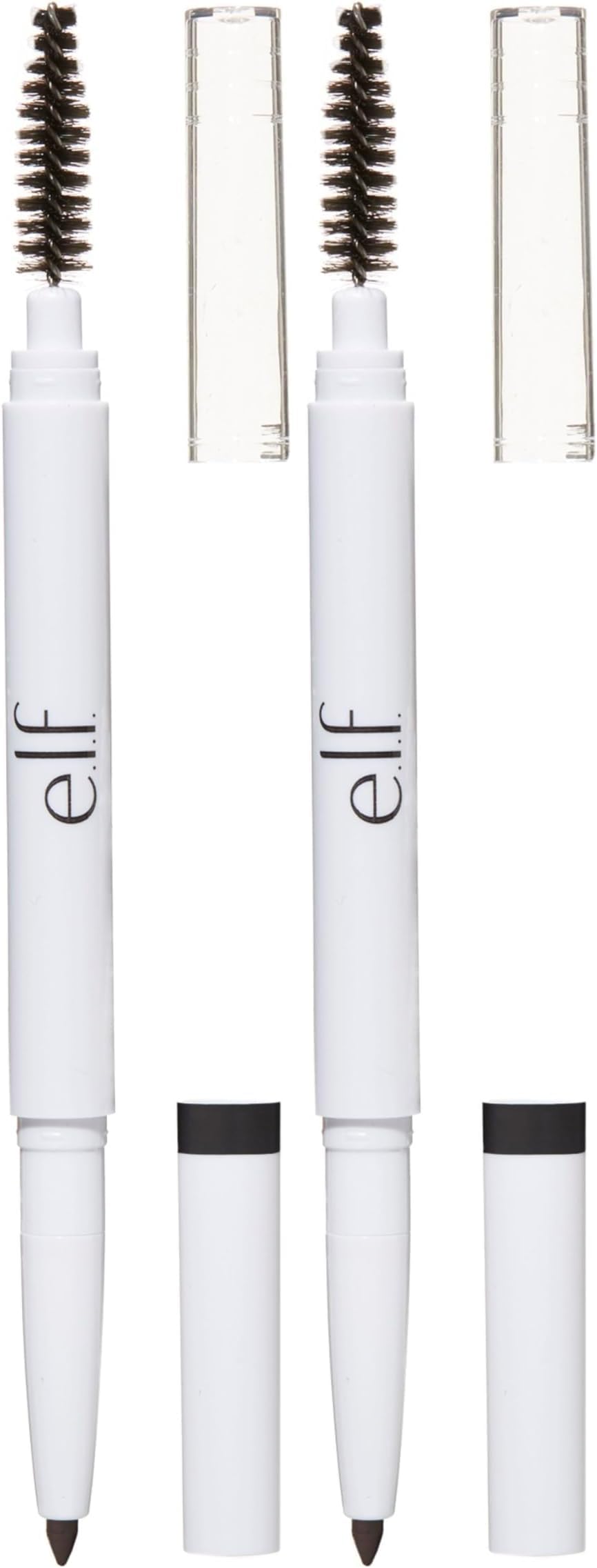 e.l.f. Instant Lift Brow Pencil, Dual-Sided, Precise, Fine Tip, Shapes, Defines, Fills Brows, Contours, Combs, Tames, Deep Brown 0.18g (Pack of 2)