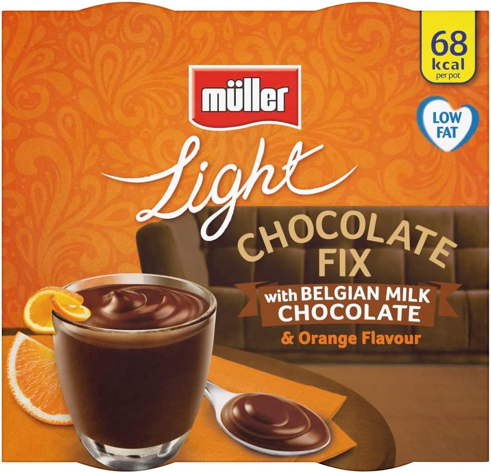 Müller Light Chocolate Fix with Belgian Milk Chocolate & Orange Flavour