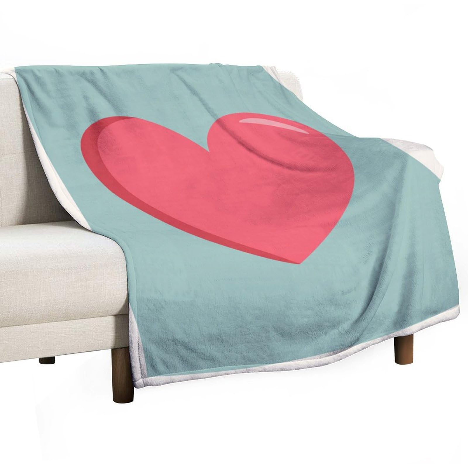 Couverture anti-boulochage durable rose et menthe pour éviter les peluches sur le lit