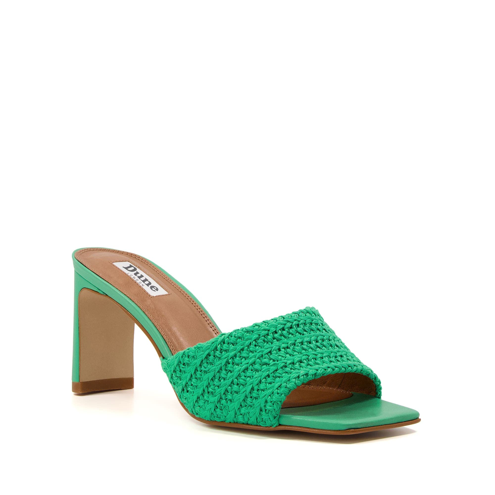 DuneLondon Womens Square Toe Heeled Sandals