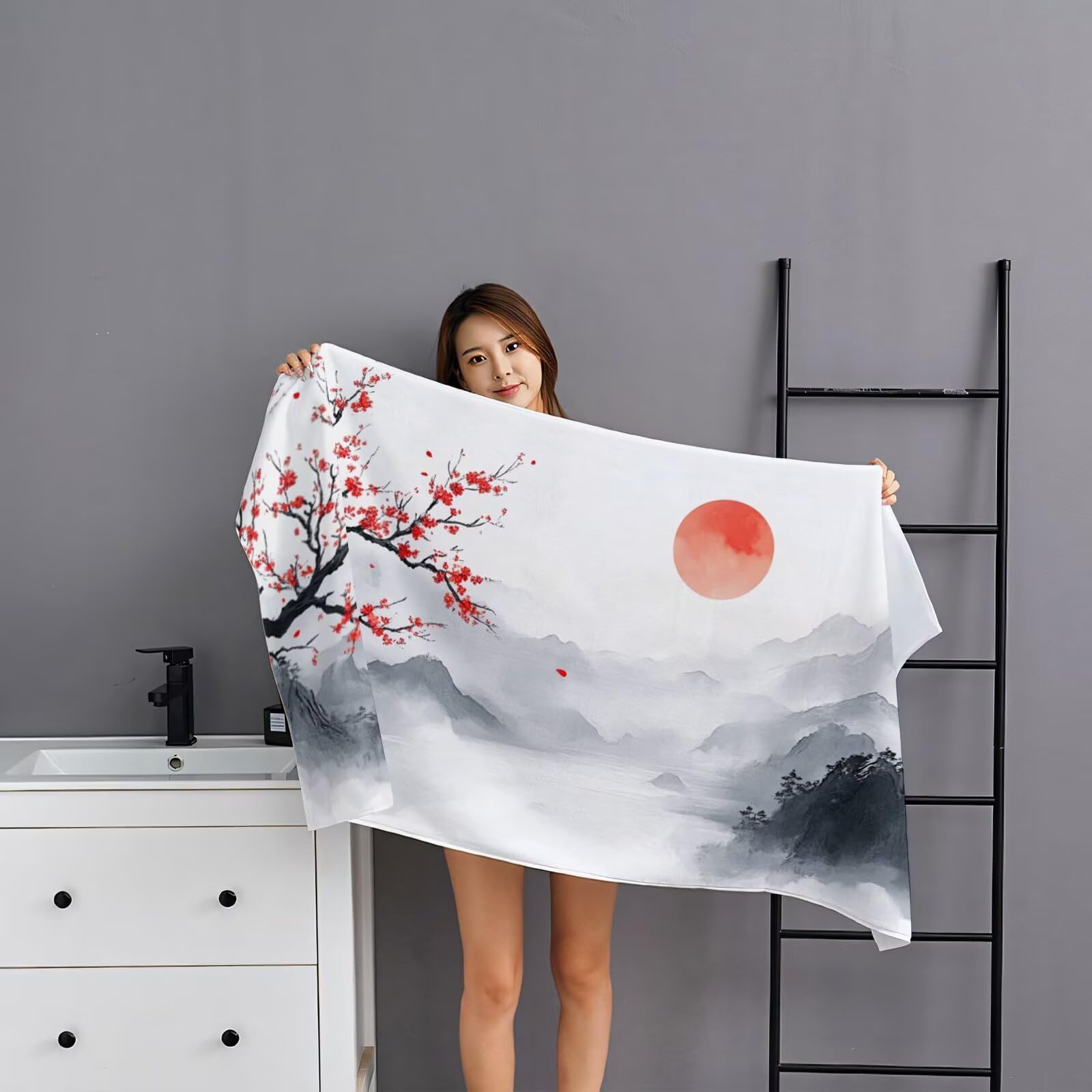 2-pak bardzo dużych 75 x 150 cm górski szybkoschnący ręcznik z mikrofibry bez piasku i plażowy, lekki podróżny, kompaktowy ręcznik kempingowy z torbą do przechowywania, chłonny, dla kobiet, mężczyzn