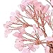 Top Plaza Rose Quartz Healing Crystals Copper Money Tree Desk Office Decor Wrapped On Natural Rose Quartz Base Feng Shui Luck Figurine