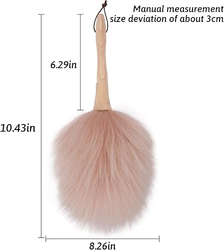 Miniatura 6 de Plumero para limpieza, cómodo mango de madera maciza, cepillo antiarañazos para oficina, coche, ventana, muebles