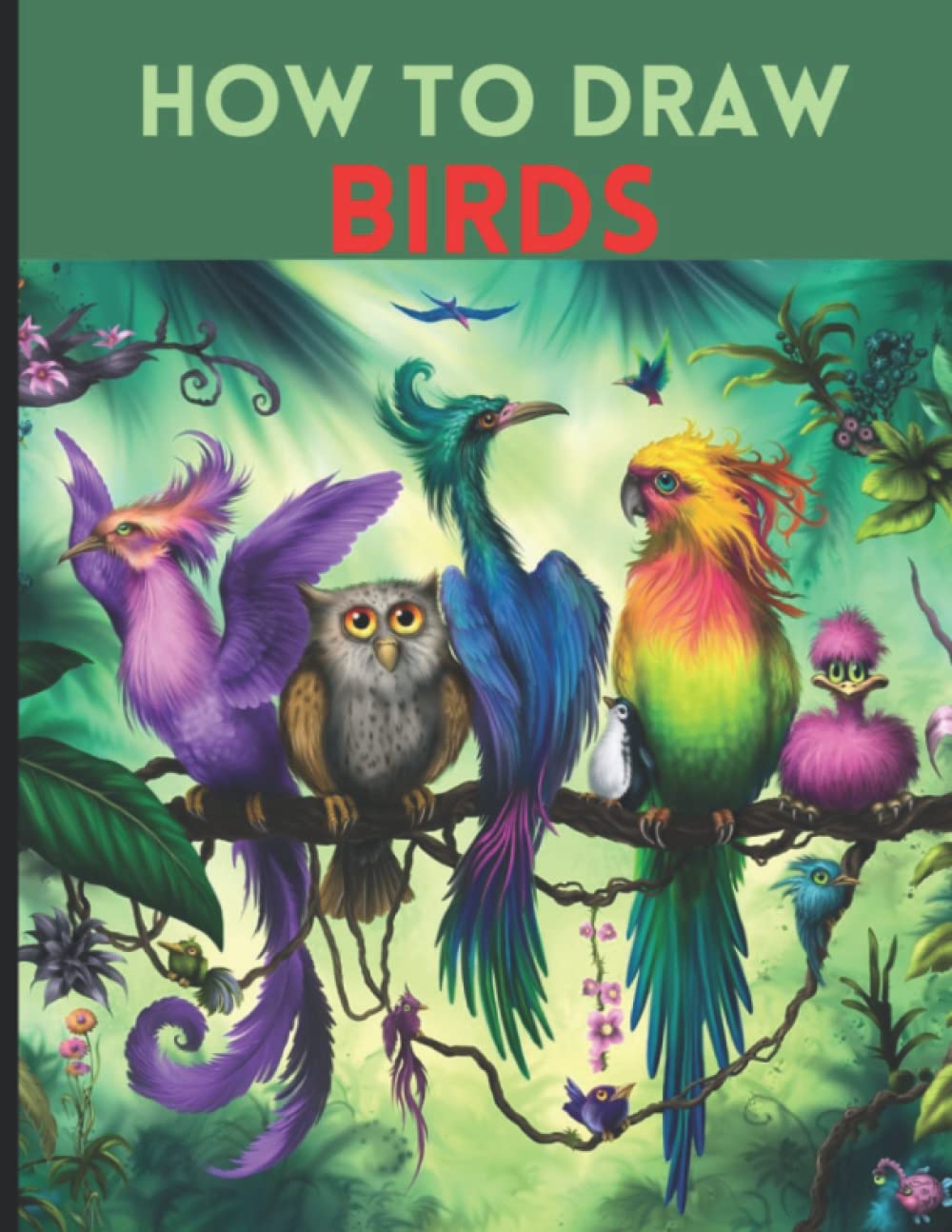 How To Draw Birds: An easy techniques and drawing guide for Step-by-Step way to learn how to draw birds for kids in simple step