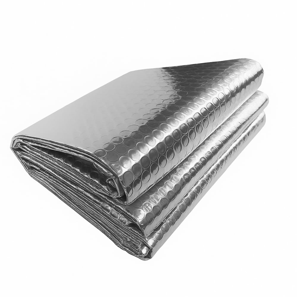 Aislante Térmico para Radiador Económico 5 m x 60 cm, Fabricado en Francia, Film Aluminizado de Burbujas de Doble Cara, 3 mm de Grosor, Aislamiento Calefacción Reflector