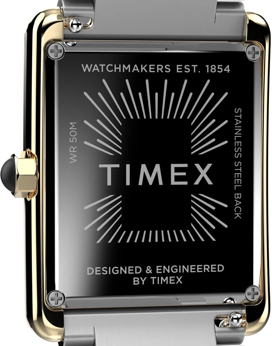 Timex Women's Hailey 24mm Watch - Two-Tone Bracelet Silver-Tone Dial Gold-Tone Case