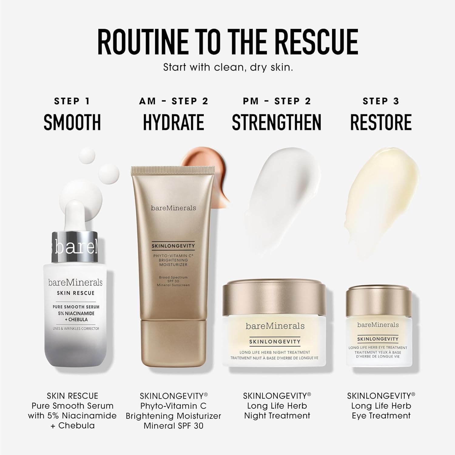 bareMinerals Skin Rescue Face Serum, Improve Skin Condition in 1 Week, Tested on Sensitive Skin, Vegan, 1 Fl Oz - Image 8