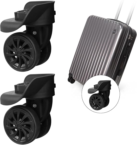 Universal Removable Luggage Wheel Replacement, Black