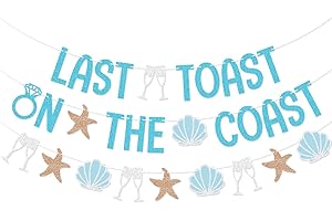 Last Toast on the Coast Bachelorette Party Banner