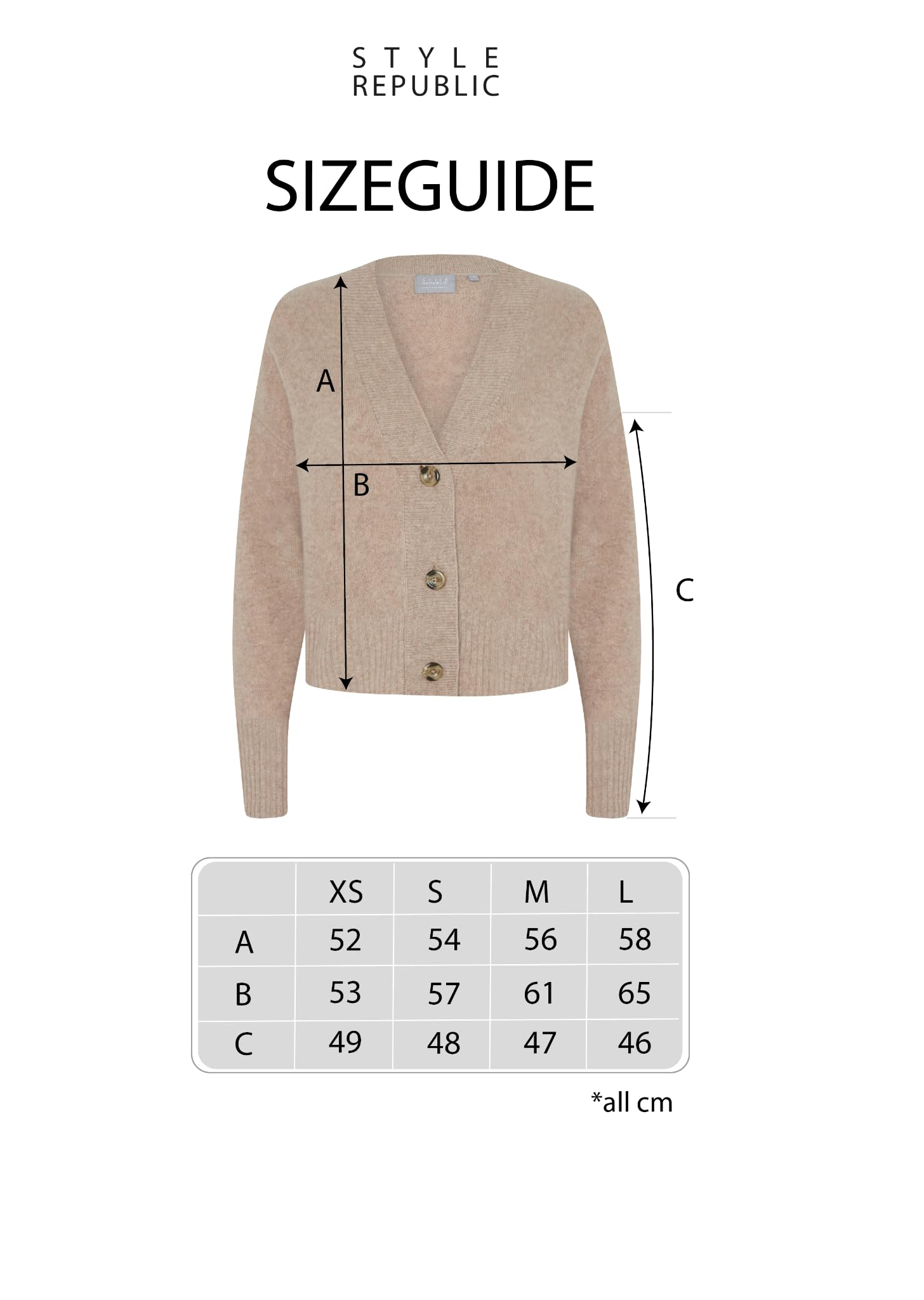 Style & Republic Damski kardigan kaszmirowy z dekoltem w serek, w 100% z kaszmiru – Twój przytulny kardigan premium z długim rękawem na stylowe chwile jesienne i zimowe