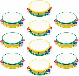 Kit 10 Pandeiro Infantil Brasil Copa Torcida Escola Crianças