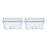 Ubbi Set of 2 Baby Wipes Dispensers with Weighted Plates and Secure Seals, Nursery and Baby Registry Essential to Keep Wipes Fresh and Changing Table Organized, Gray