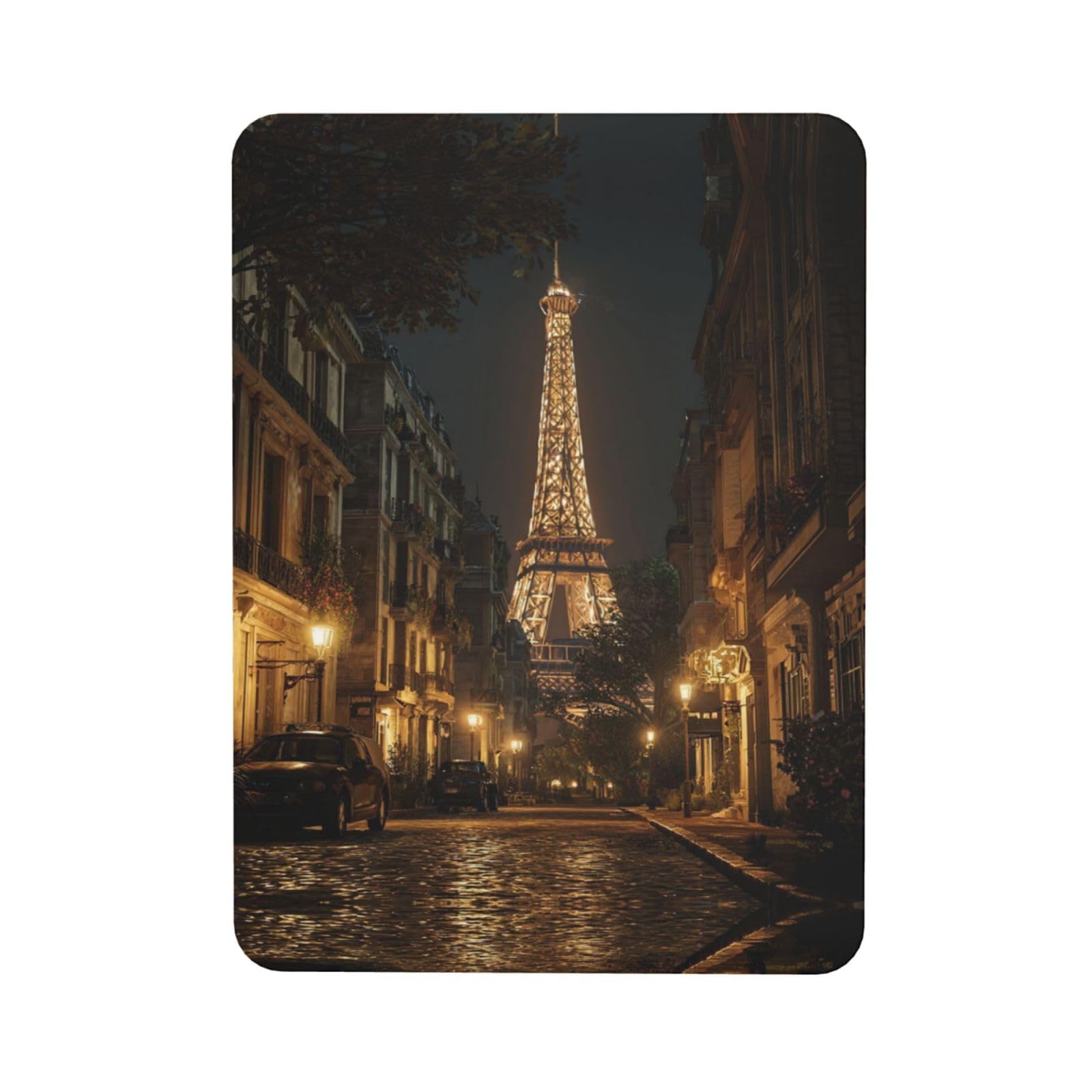 Fridge Magnets Heavy Duty Round Small Magnets Night Paris Eiffel Tower Refrigerator Magnets Decorative Mini Strong Magnets for Whiteboard Kitchen Refrigerator Office Home Decor