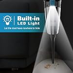 Aspirateur de voiture sans fil portatif avec LED Aspirateur à main léger, léger, haute puissance, aspirateur portatif pour le bureau de la maison de voiture et les cheveux d'animal(BlackBlue)