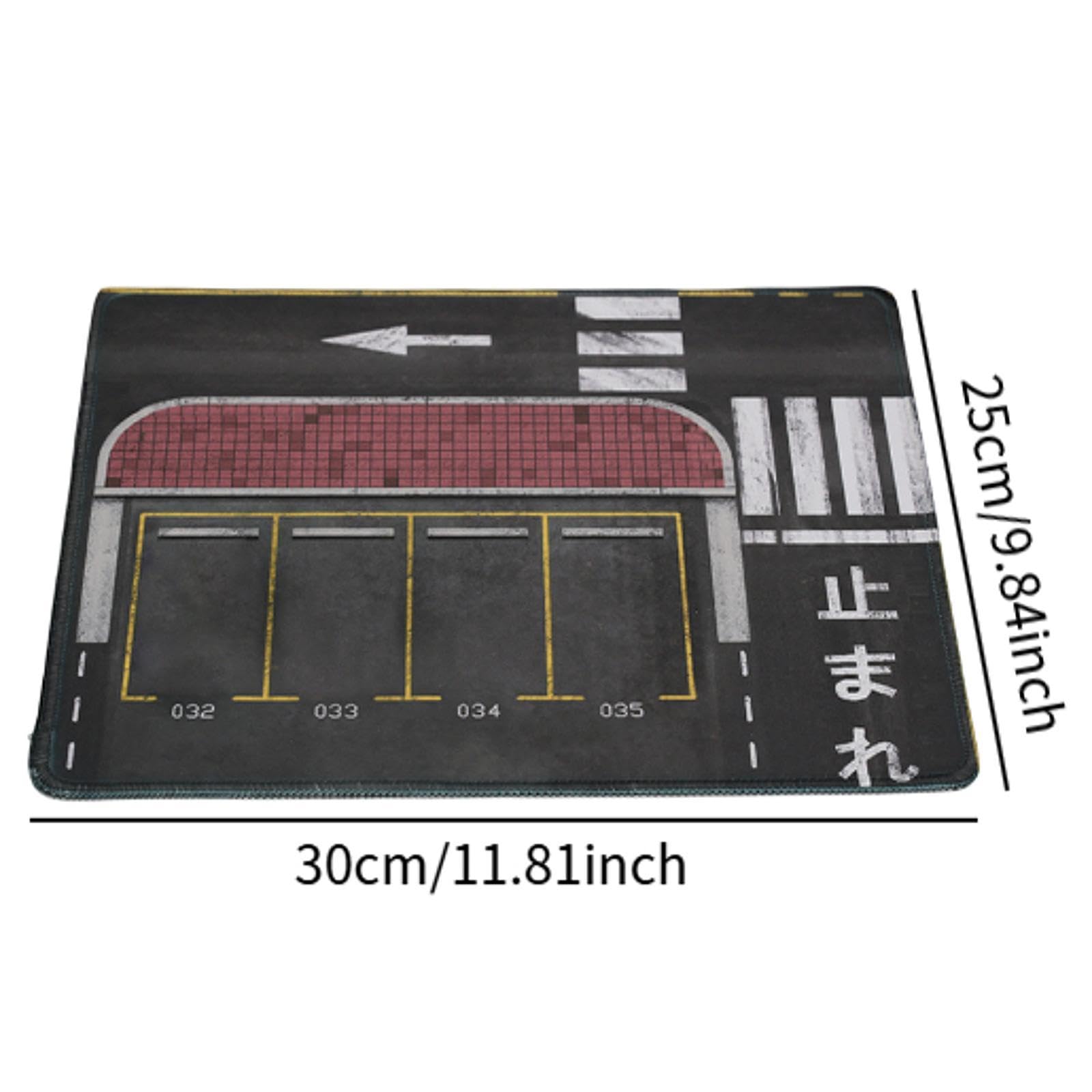 Tappetino per Parcheggio in 1:64, Modello di Veicolo, Tappetino per Mouse, Versatile, per Esposizione di Scene di Garage Pressofuse, ID, 30x25 cm