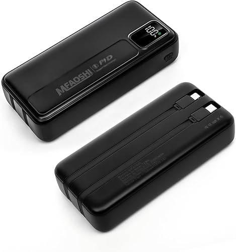 Power Bank, 20,000mAh 22.5W Cargador portátil de alta capacidad para viajes, exteriores, escuela y negocios, paquete de batería compacta para iPhone