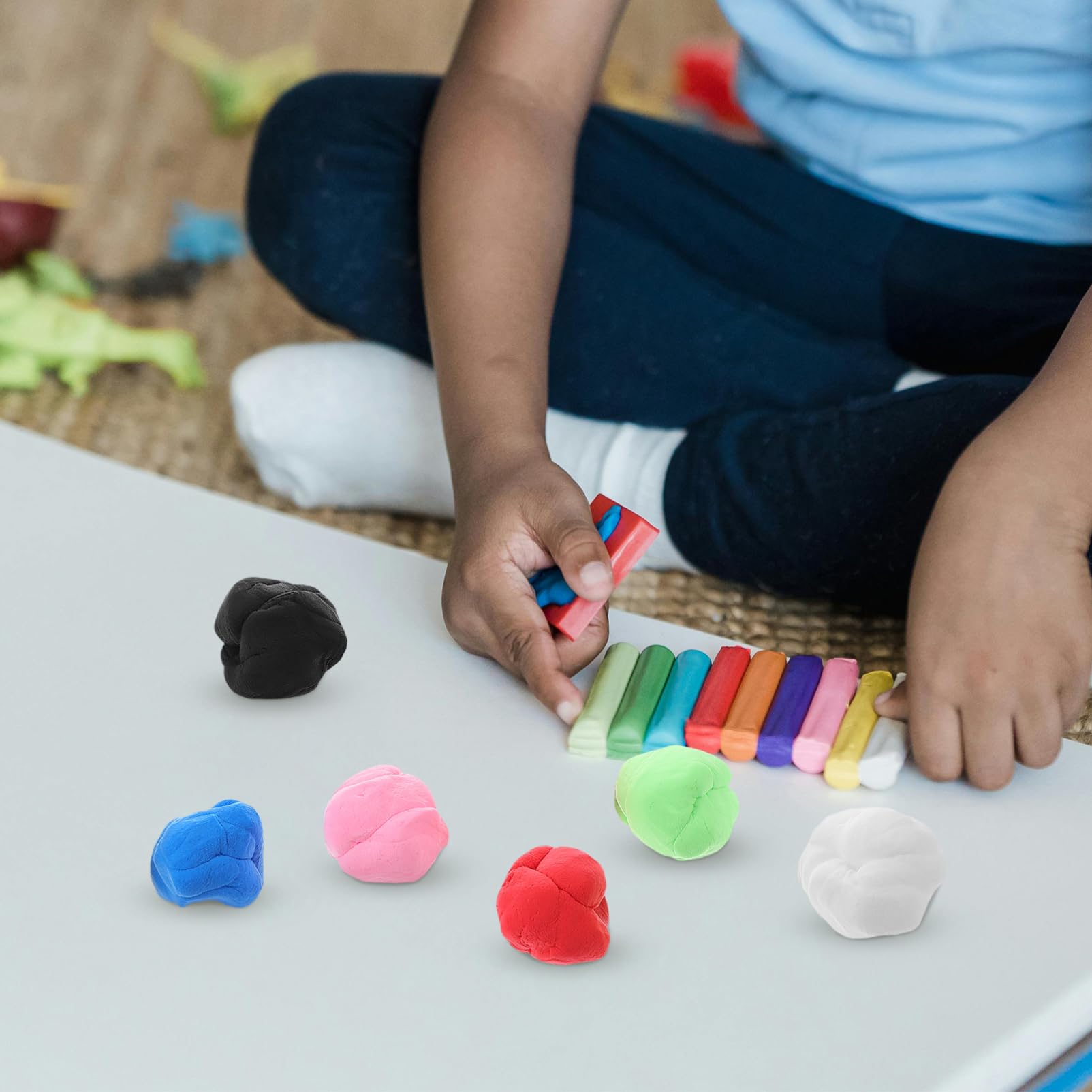 ERINGOGO 6borse Argilla Colorata che Si Asciuga all Aria Morbida per Ragazzo Ragazza Kit di Argilla per Lavori Artigianali Fai da Te Confezione di Leggera per Progetti Creativi