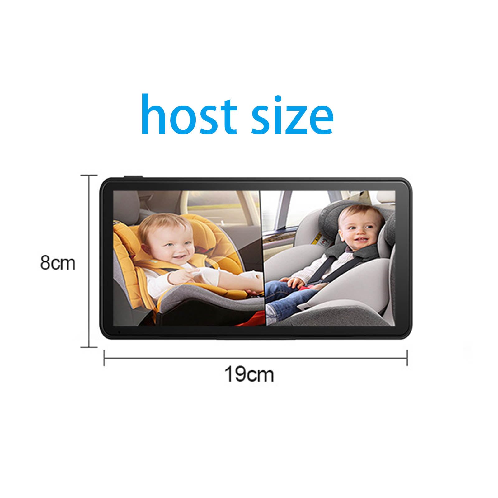 Moniteur pour bébé avec écran 7" Visibilité nocturne pour enfants Familles Installation facile Aucun outil nécessaire Plug and Play Moniteur bébé