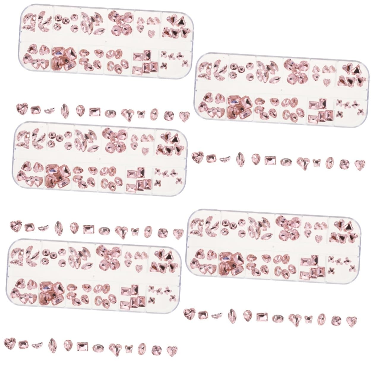 FRCOLOR Charm Per Unghie Irregolari Decorazioni Per Nail Art Ab Per Manicure Te Accessori Glamour Per Unghie e