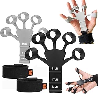 Finger Strengthener, Finger Exerciser, Finger Strengthener Grip Finger Strengthene Finger Exerciser Finger Strengthener Grip Finger Flexion Extension Training Grip Strength Trainer New Grip Strength Trainer Use for Finger Flexion Extension Training(2 wrist straps)