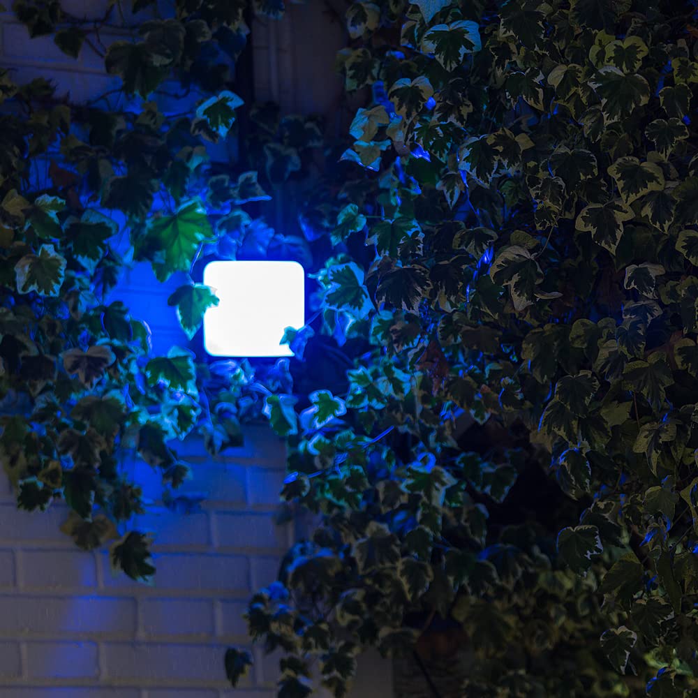 Garza Smart - Foco LED Inteligente de 45 W para exterior, Wifi 2.4 Ghz, programable, intensidad, temperatura CCT y color RGB regulables, modo Música, IP65, control por app y voz Alexa/Google, blanco