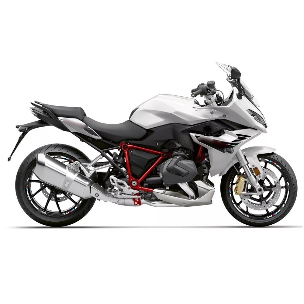 Motorrad Aufkleber Für Für R1250RS R 1250 R1250 Rs 1250RS Motorrad Räder Aufkleber Felge Reifen Reflektierende Streifen Dekorative Zubehör Aufkleber Set Felgenaufkleber(6)