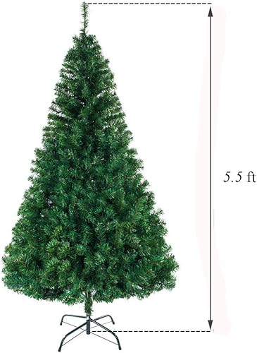 Miniatura 3 de 12FT Unlit Artificial Christmas Tree, Holiday Green Spruce PVC Xmas Tree with 7794 Branch Tips, Realistic Faux Fir Christmas Tree with Foldable