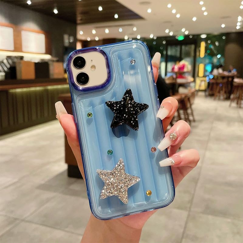 LuxuryKase LK119 Crystal Clear Bling Star Case for iPhone 11 (TPU | Black) (B0CXXYHQL3) Amazon Price History, Amazon Price Tracker