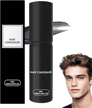 Hair Concealer for Men, Hair Fillup Concealer Waterproof, Tiveno Hairs Concealers Cream, Gray Hairs Concealers, Scalp Conceal-er for Fuller Looking Hai-r, Instant Density Effect for Natural Hai-r 1