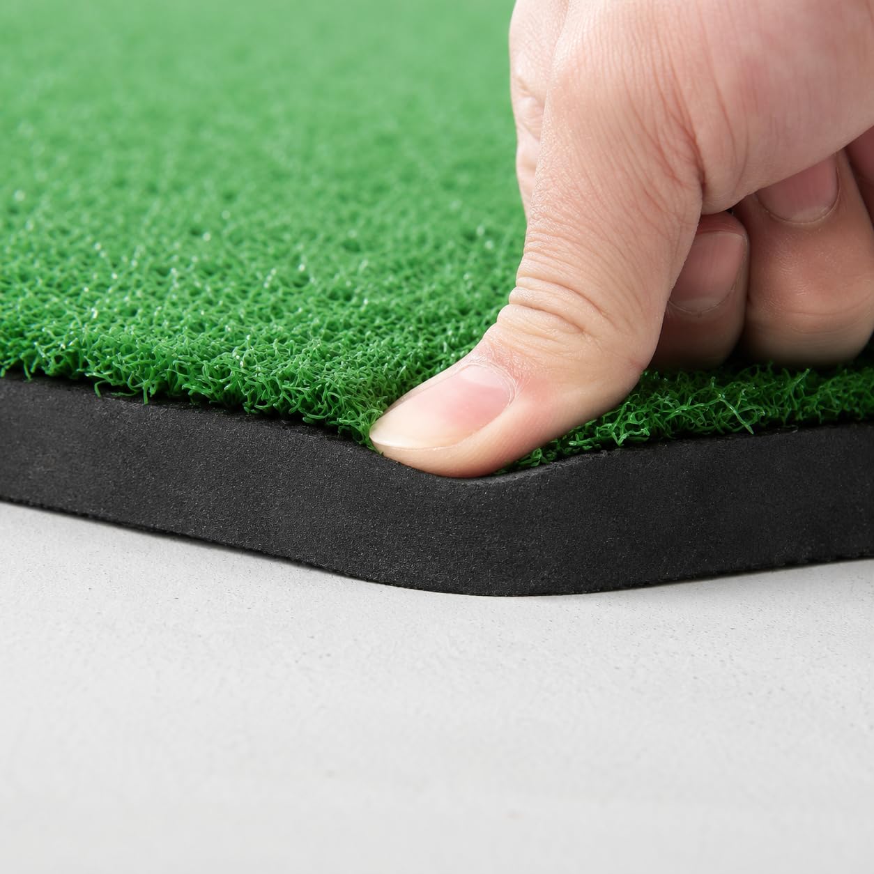 Golf Schlagmatte, Tragbar | composite Material - für - PP-Gras - Basis - Golf-Tee enthalten - für drinnen - für Fortgeschrittene