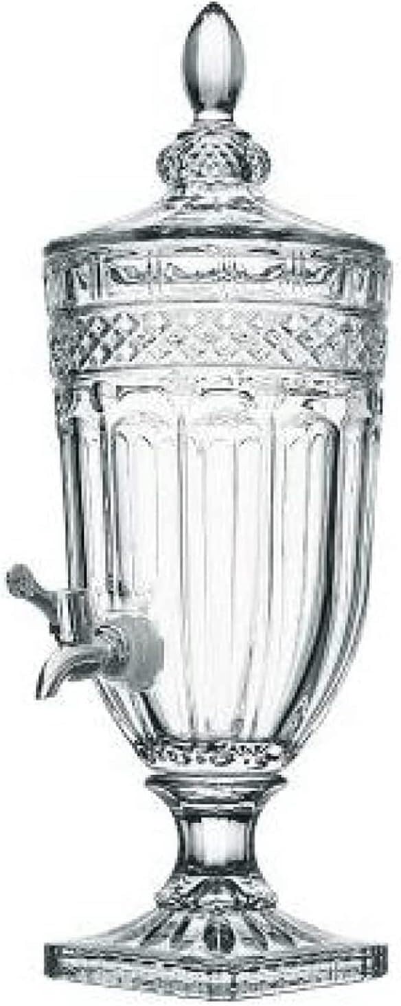 JYBNBBE Beer Tower Dispenser, Drink Dispenser Beer Tower Drink Dispenser 3L Glass Beer Tower Dispenser with Faucet Party Transparent Beverage Dispenser Glassware,D (D)