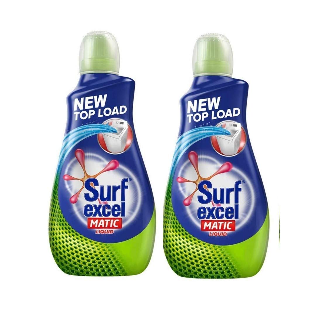 Surf Excel Matic Liquid Detergent Top Load 500 ml (Pack of 2) Amazon