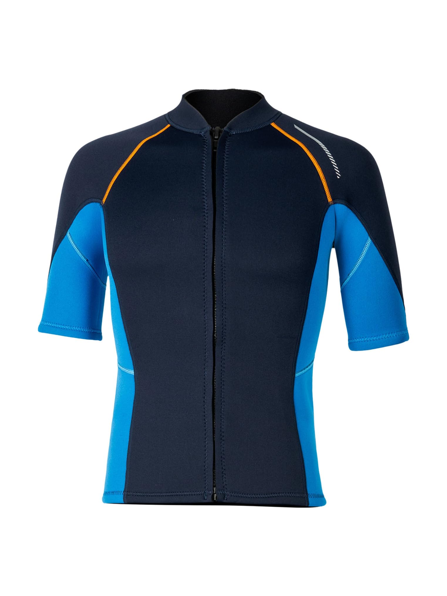 Freebily Top Muta in Neoprene da 1,5 mm con Cerniera Uomo Maglia Protettiva Rash Guard per Snorkeling e Nuoto Maglietta Subacquea in Neoprene per Immersioni Surf