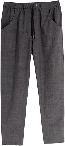 BRUNELLO CUCINELLI Pantalones Grises de Lana Mezcla a Medida Adorno de Bolsillo de Segunda Mano