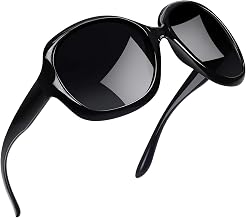Joopin Women's Large Sunglasses and Fashion Polarised Sunglasses Women Oversized UV400 Classic Glasses Trendy for Travel and Driving | Übergroße Retro-Design für Breite Gesichter, Leichtes Material, XXL, Modern, Autofahren, Festival, Shopping, Fahsion, Ou