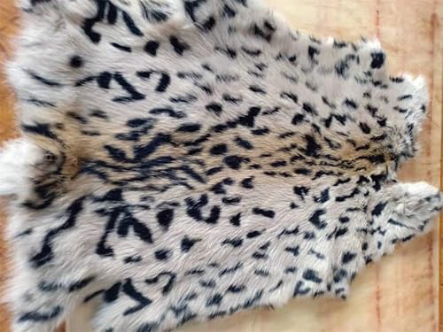 Miniatura 3 de Bobcat - Piel de conejo curtida (10 x 12 pulgadas, piel de conejo con cuero de calidad de costura)