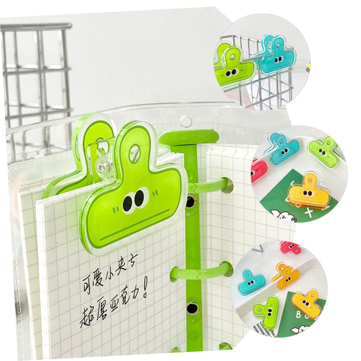 54 PCS Cute Butterfly Paper Clip,Cute Binder Clips,Wood File...