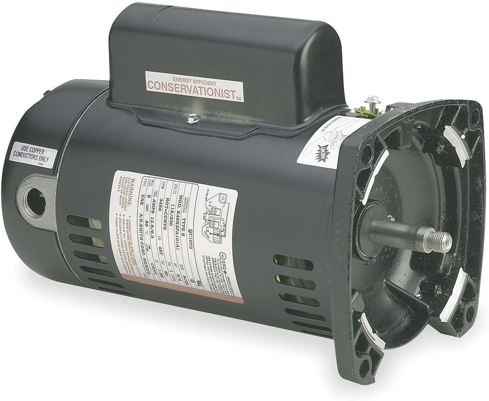 2 hp 3450rpm 48Y Frame 230 volts Square Flange Pool Pump-Energy Efficient replacement motor AO Smith