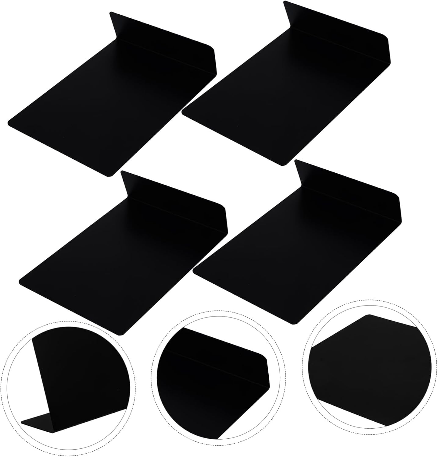 4pcs Mini Decorative Blackboards Halloween PVC Reusable Writing Boards